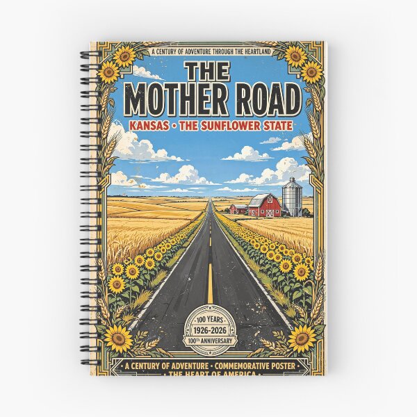 Item preview, The Mother Road Kansas Route 66 100th Anniversary Retro Travel Poster designed and sold by dougkeder.