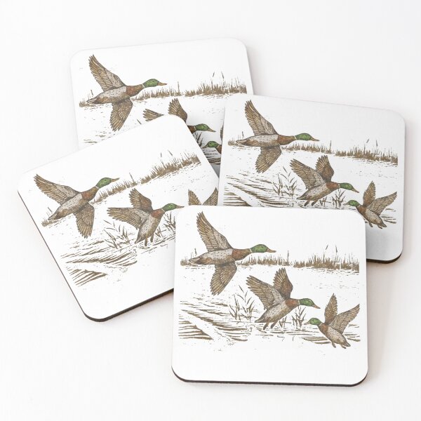 Item preview, Retro Mallard Ducks – Vintage 90s Wildlife Cabincore Design designed and sold by roartusa.