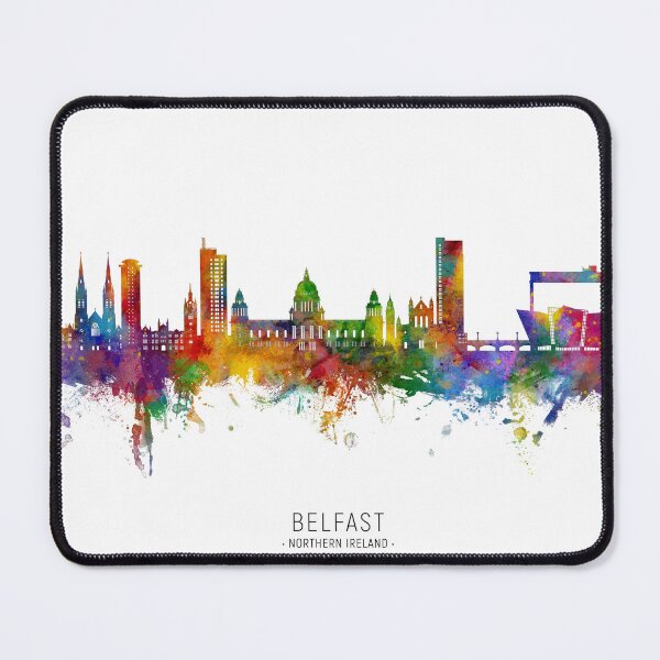 Item preview, Belfast Northern Ireland Skyline designed and sold by ArtPrints.