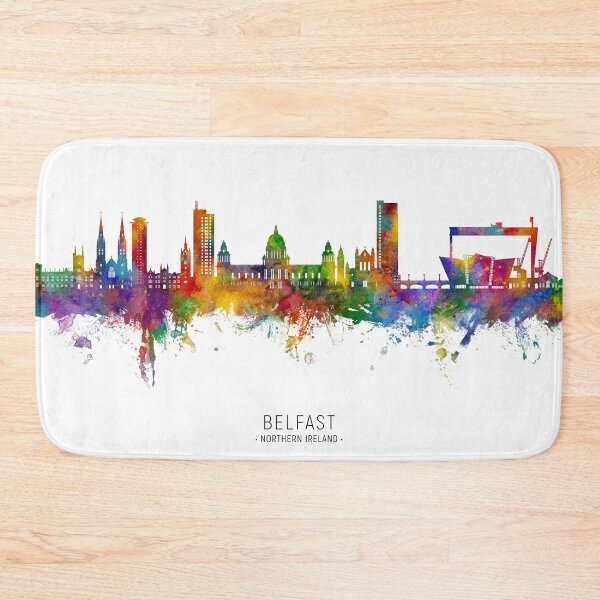 Item preview, Belfast Northern Ireland Skyline designed and sold by ArtPrints.