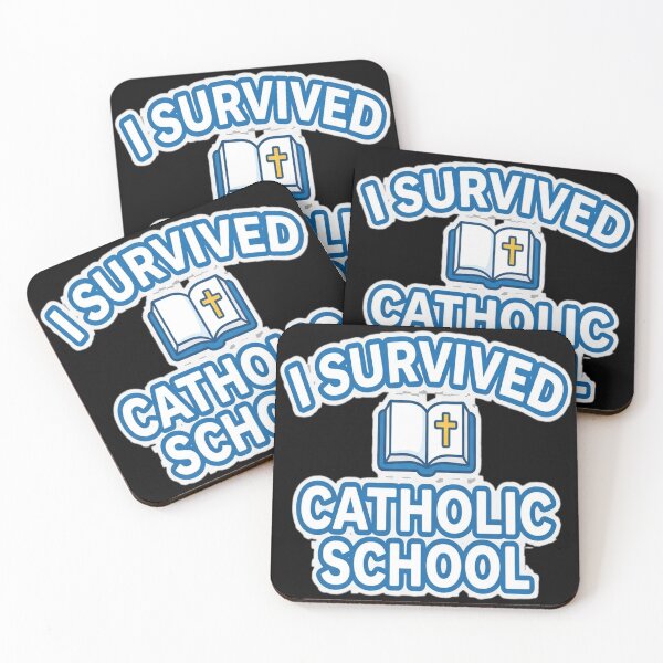 Item preview, i survived catholic school bumper designed and sold by leslygelbq.
