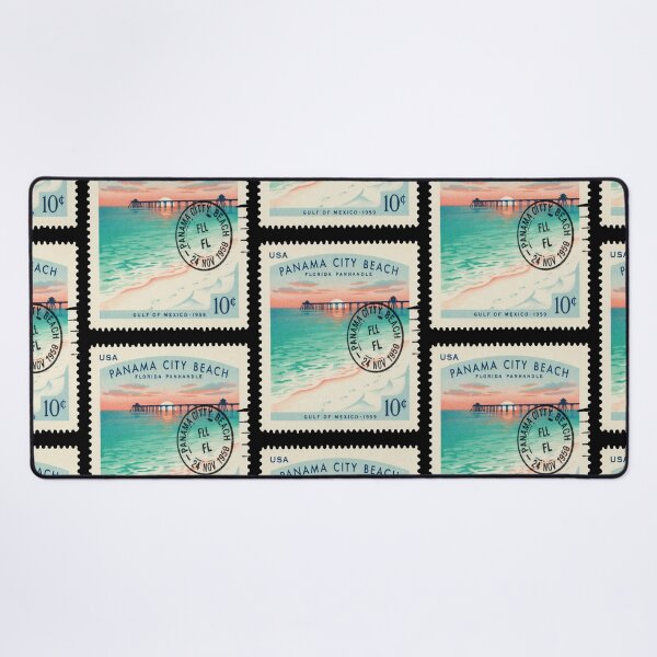 Item preview, Panama City Beach Florida Pier Gulf Coast Stamp Sticker designed and sold by stickercuffs.
