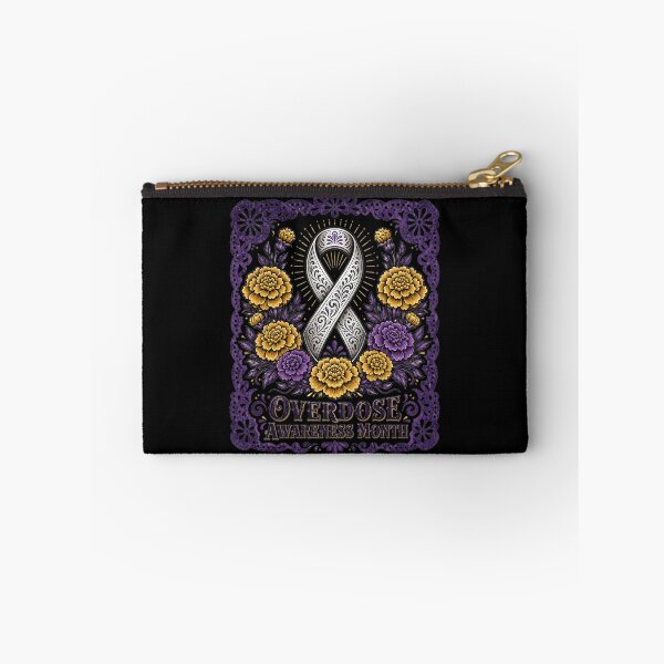 Item preview, Overdose Awareness Month Floral Ribbon Ornate Art Support Gift for Advocates designed and sold by Nightarel.