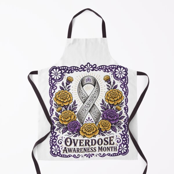 Item preview, Overdose Awareness Month Floral Ribbon Ornate Art Support Gift for Advocates designed and sold by Nightarel.