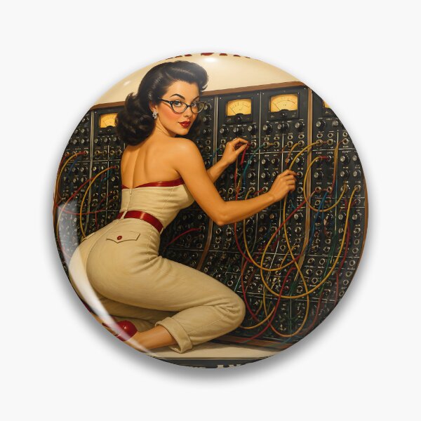Item preview, Modular Synthesizer Patch Cable Analog Pin-Up v2 designed and sold by ThirdShiftLab.