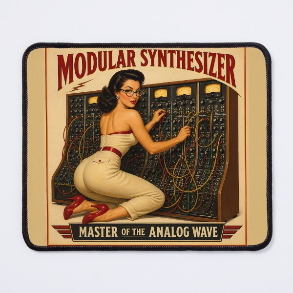 Item preview, Modular Synthesizer Patch Cable Analog Pin-Up v2 designed and sold by ThirdShiftLab.