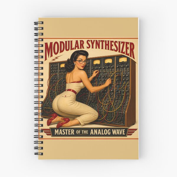 Item preview, Modular Synthesizer Patch Cable Analog Pin-Up v2 designed and sold by ThirdShiftLab.