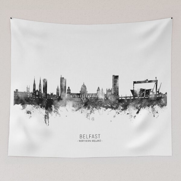 Item preview, Belfast Northern Ireland Skyline designed and sold by ArtPrints.