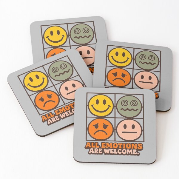 Item preview, All Emotions Are Welcome Retro Smiley Face Mental Health designed and sold by Timeless Junction.