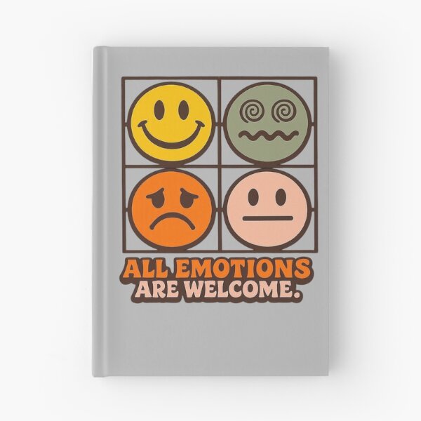 Item preview, All Emotions Are Welcome Retro Smiley Face Mental Health designed and sold by Timeless Junction.