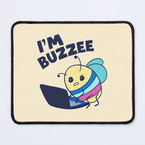 Item preview, I’m buzzee, bee on laptop designed and sold by BritishDelights.