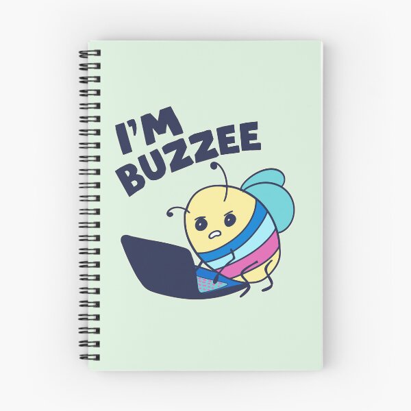 Item preview, I’m buzzee, bee on laptop designed and sold by BritishDelights.