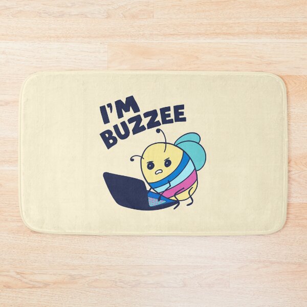 Item preview, I’m buzzee, bee on laptop designed and sold by BritishDelights.