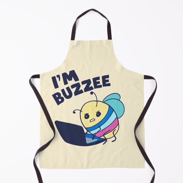 Item preview, I’m buzzee, bee on laptop designed and sold by BritishDelights.