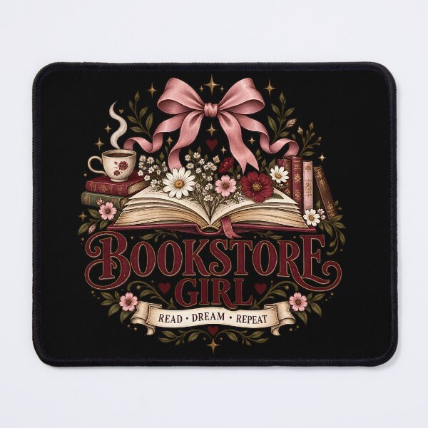 Item preview, Bookstore Girl Vintage Book Lover Feminine Reading designed and sold by Glitchart66.