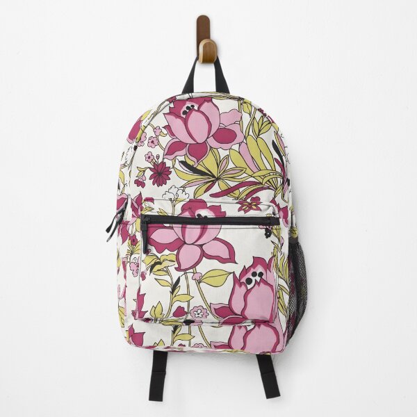 Item preview, Retro Pink Lotus Floral - Vintage Boho Flower Pattern designed and sold by Ela Art Space .