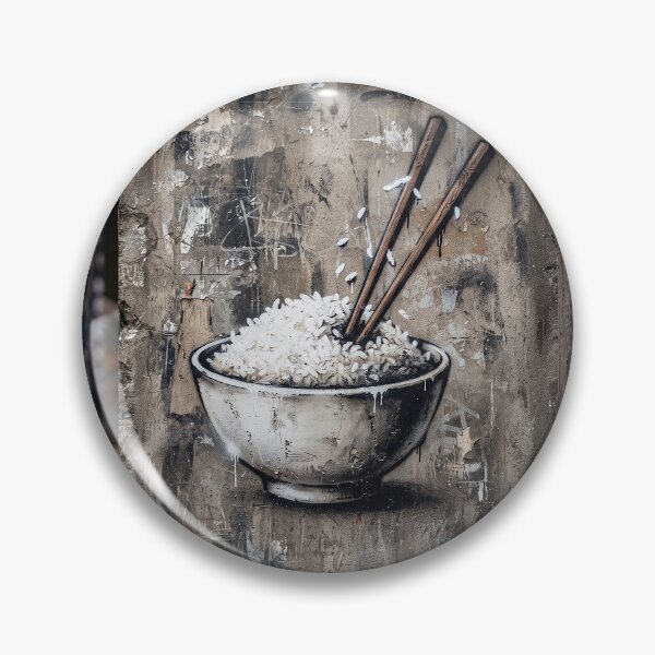 Item preview, Bowl Of Rice Graffiti Art designed and sold by Home Decor Art.