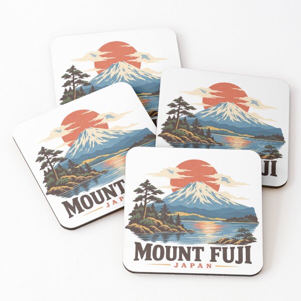 Item preview, Mount Fuji Japan Vintage Travel Poster designed and sold by Bakes Designs.
