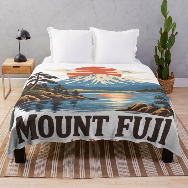 Item preview, Mount Fuji Japan Vintage Travel Poster designed and sold by Bakes Designs.