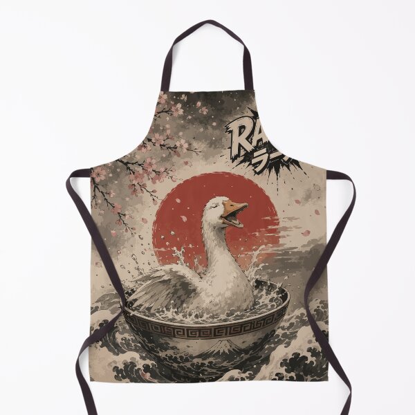 Item preview, Goose Bath Ramen Sumie Japanese Vintage designed and sold by TomFrontierArt.