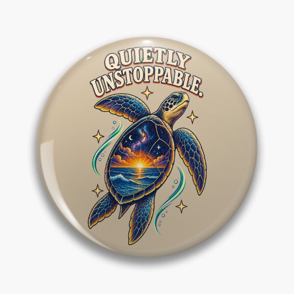 Item preview, Quietly Unstoppable – Cosmic Sea Turtle designed and sold by VioVibe.