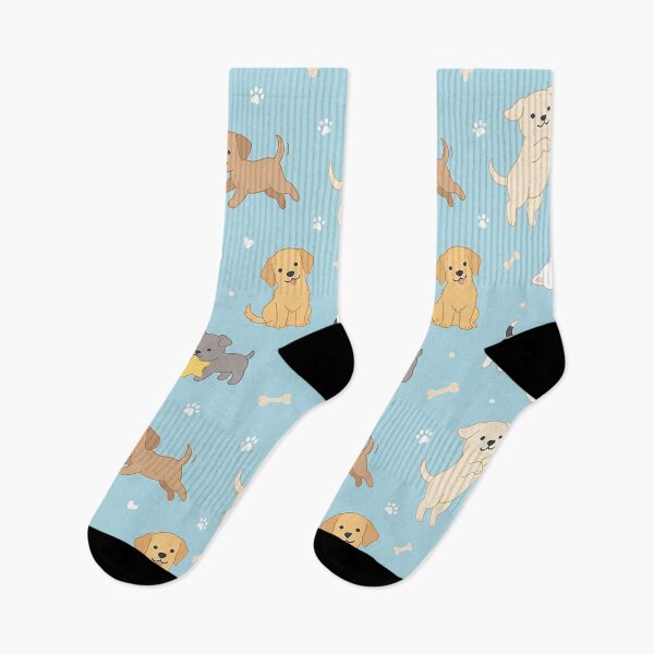 Item preview, Cute Playful Puppies Blue Seamless Pattern Design by MNS designed and sold by ashenlocs.