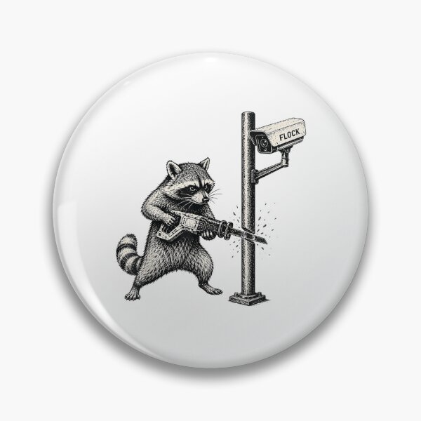 Item preview, Anti-Flock Raccoon Anti Surveillance Camera Rebel Meme designed and sold by RevArtist.
