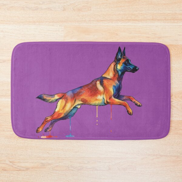 Item preview, Belgian Malinois Dog Watercolor Painting Illustration designed and sold by Exquisite Design Studio „Paculówka”.