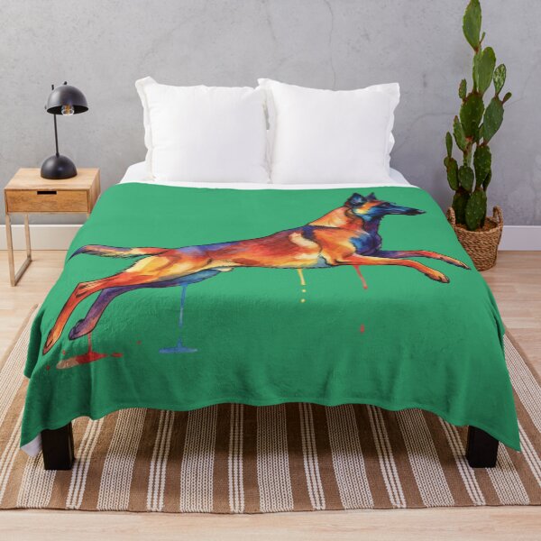 Item preview, Belgian Malinois Dog Watercolor Painting Illustration designed and sold by Exquisite Design Studio „Paculówka”.