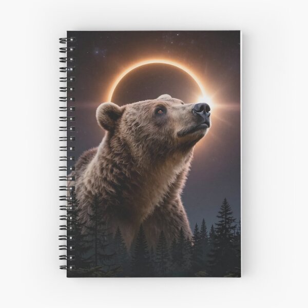 Item preview, Solar Eclipse Bear Portrait designed and sold by Simplybe1.