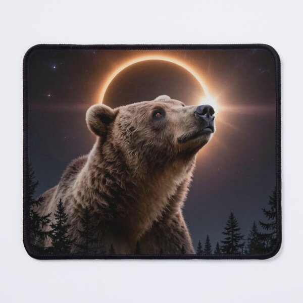 Item preview, Solar Eclipse Bear Portrait designed and sold by Simplybe1.