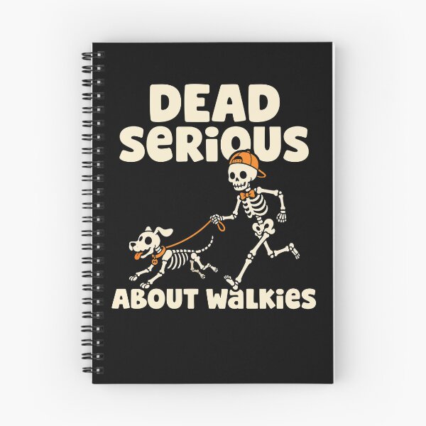 Item preview, Dead Serious About Walkies Skeleton Halloween Tee designed and sold by wesdesignshop.