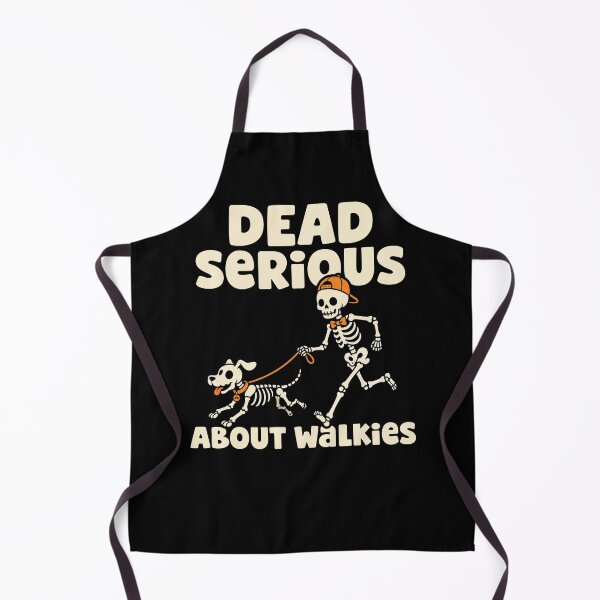 Item preview, Dead Serious About Walkies Skeleton Halloween Tee designed and sold by wesdesignshop.