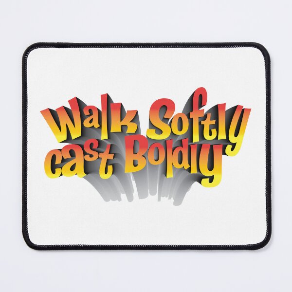 Item preview, Walk Softly, Cast Boldly cusomized text fishing illustrtion. designed and sold by Art-Horizon.