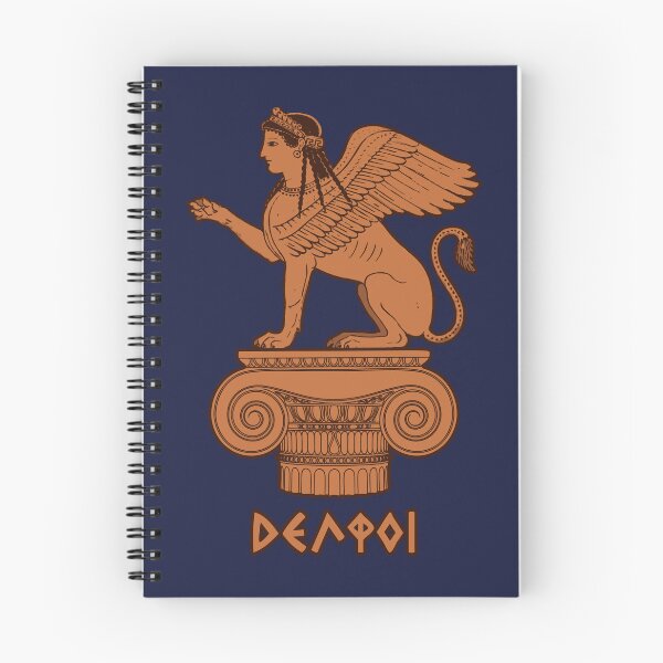 Item preview, Sphinx at Delphi - Ancient Greek Red Figure designed and sold by Happy Puppy Print On Demand.