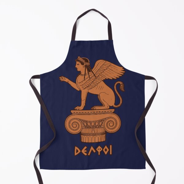 Item preview, Sphinx at Delphi - Ancient Greek Red Figure designed and sold by Happy Puppy Print On Demand.