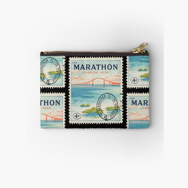 Item preview, Marathon Florida Seven Mile Bridge Keys Stamp Sticker designed and sold by stickercuffs.