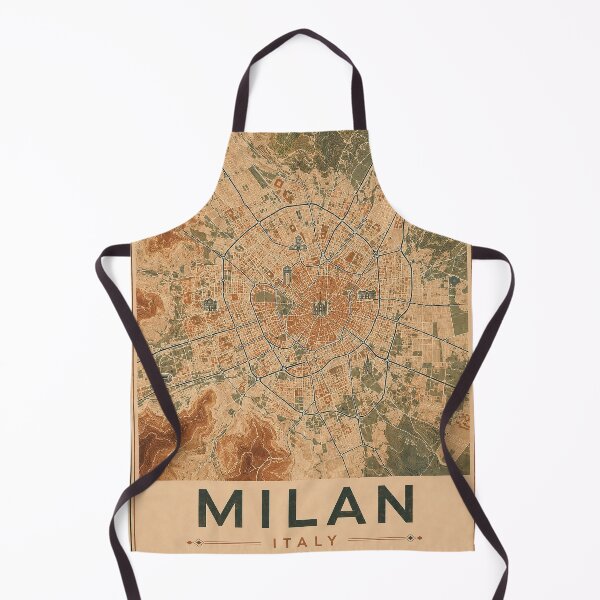 Item preview, Milan Minimalist City Map Print designed and sold by Furflix.