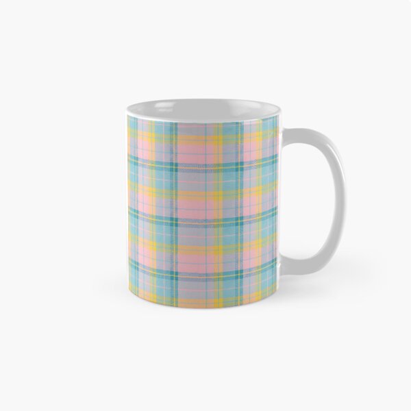 Item preview, 60s Pastel Plaid Pattern - Retro Pink Blue Yellow Tartan designed and sold by Ela Art Space .