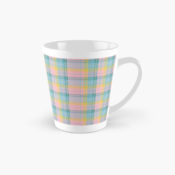 Item preview, 60s Pastel Plaid Pattern - Retro Pink Blue Yellow Tartan designed and sold by Ela Art Space .