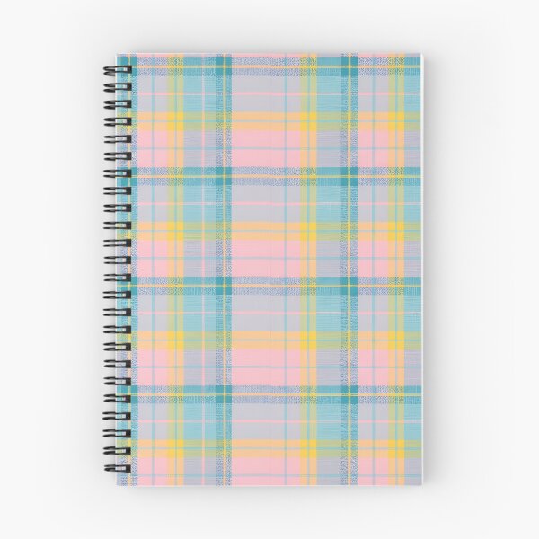 Item preview, 60s Pastel Plaid Pattern - Retro Pink Blue Yellow Tartan designed and sold by Ela Art Space .