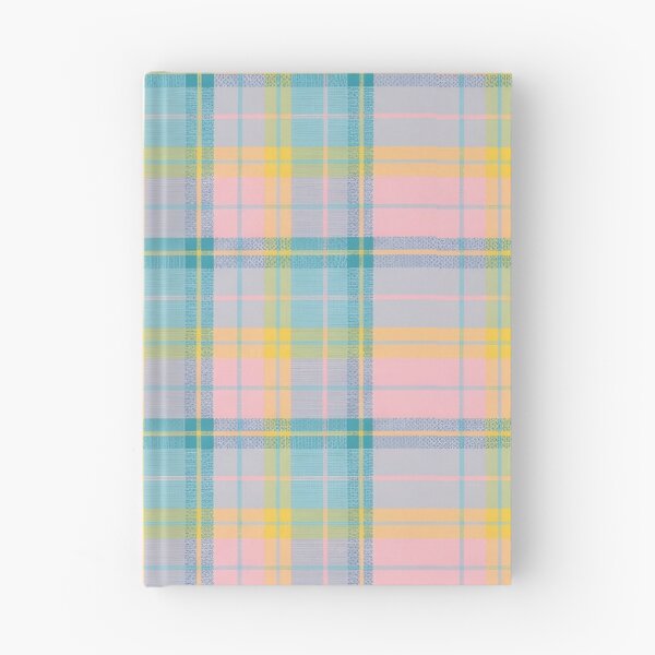 Item preview, 60s Pastel Plaid Pattern - Retro Pink Blue Yellow Tartan designed and sold by Ela Art Space .