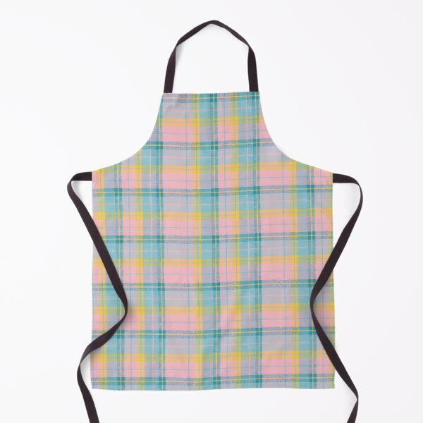 Item preview, 60s Pastel Plaid Pattern - Retro Pink Blue Yellow Tartan designed and sold by Ela Art Space .