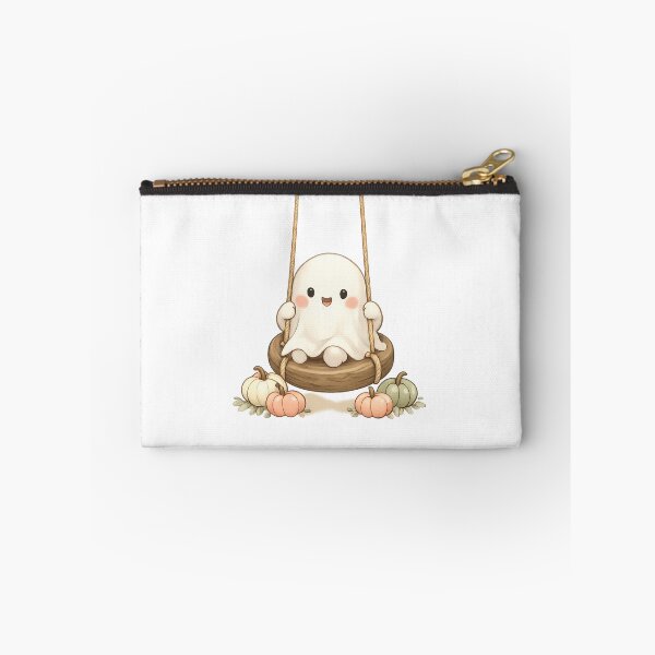 Item preview, Preppy Ghost on a Swing | Pastel Cottagecore Halloween Design designed and sold by MOCH- ART.
