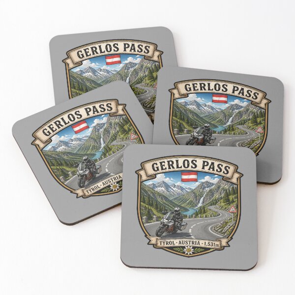 Item preview, Gerlos Alpine Road, Gerlos Alpenstraße Austria Motorcycle Sticker TShirt 05 designed and sold by OuterShellUK.