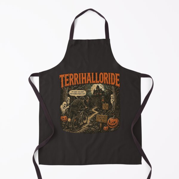 Item preview, TerriHalloRide MTB Halloween Shirt | Funny Horror Mountain Bike Design | Haunted Trail Rider designed and sold by SingleTrackes.