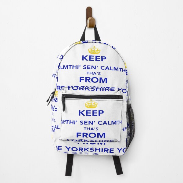 Item preview, Keep Thi Sen Calm Thas From Yorkshire Blue Text designed and sold by taiche.