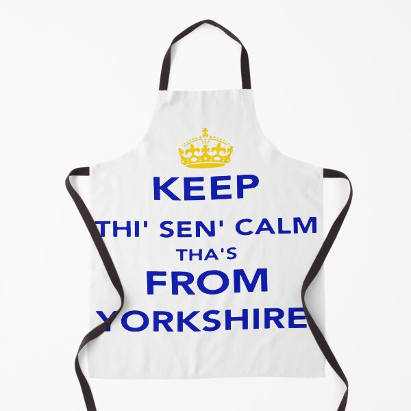 Item preview, Keep Thi Sen Calm Thas From Yorkshire Blue Text designed and sold by taiche.