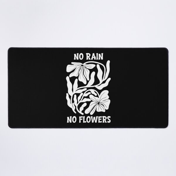 Item preview, White No Rain No Flowers Botanical Graphic designed and sold by Aniko Tulipan.