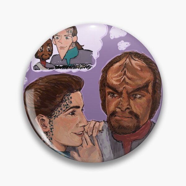 Item preview, silly worf and jadzia designed and sold by cole-doodles.